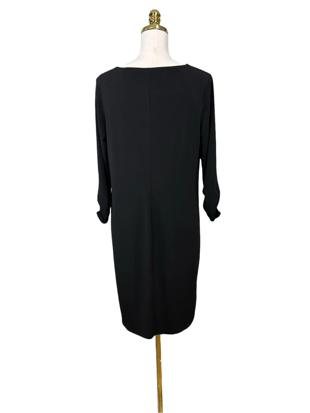 Woman’s Chico’s black stretchy 3/4 sleeve dress size 1 (size 8-10)